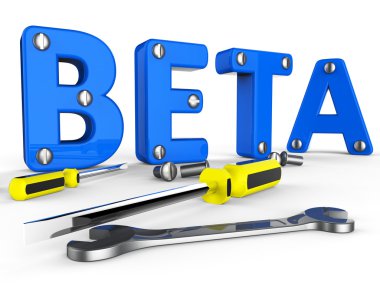 Beta Yazılım temsil deneme geliştirmek ve uygulama