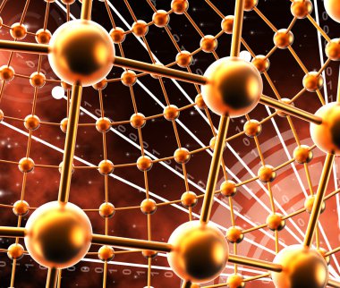 Global iletişim ve arka planlar küreler ağ temsil eder