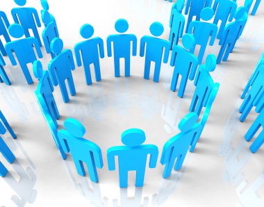 Ağ grupları gösterir Global iletişim ve sohbet