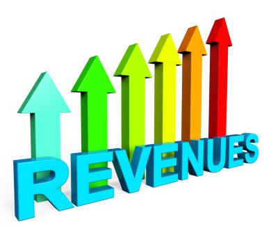 Revenues Increasing Indicates Financial Report And Diagram clipart