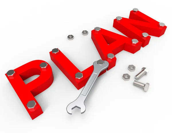 Gör en Plan visar projektledning och Enterprise — Stockfoto