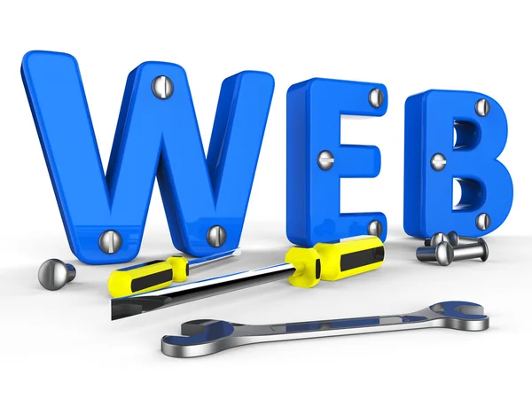 Web Tools jelzi, Internet Softwares, és a Www — Stock Fotó