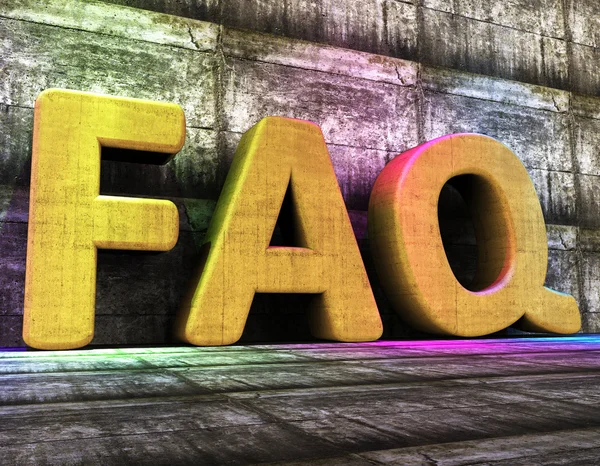 Faq Online Means World Wide Web And Advisor — Stock Photo, Image