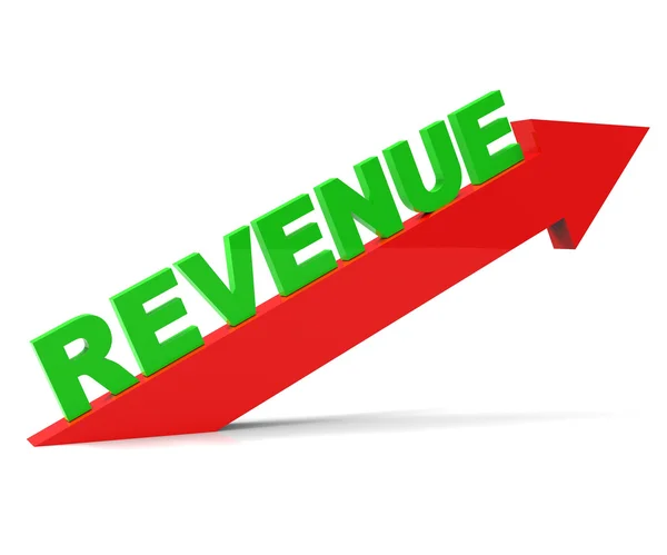Increasing Revenue Represents Advance Earn And Improvement — Stock Photo, Image