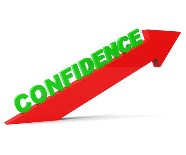 Increase Confidence Shows Cool Poised And Self-Reliant — Stock Photo, Image
