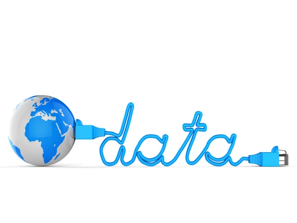 Globala Data representerar Internet och dator — Stockfoto