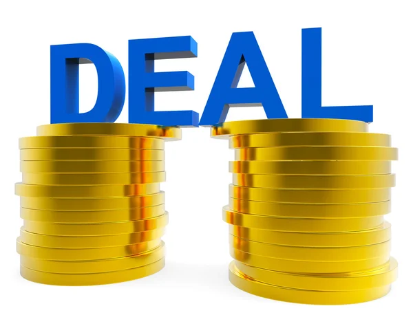 Cash Deal Represents Money Wealth And Transaction — Stock Photo, Image