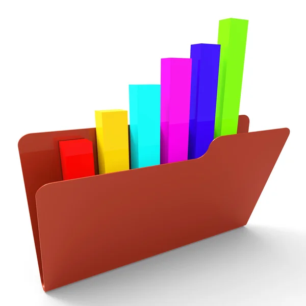Bestand verslag Shows Business grafiek en administratie — Stockfoto