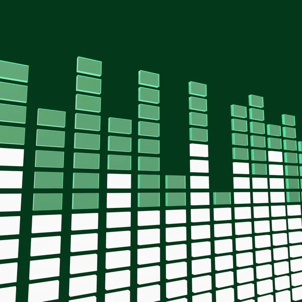 Musik-Equalizer bedeutet Tonspur und Verstärker — Stockfoto
