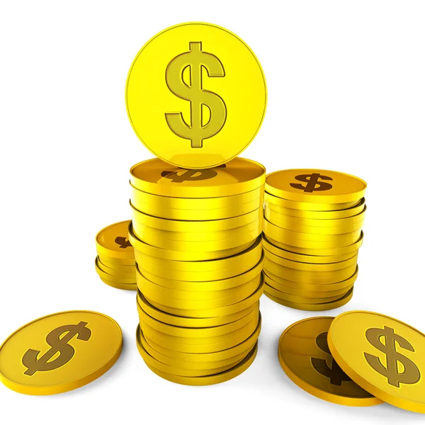 Dollar Savings Represents Revenue Increase And Save — Stock Photo, Image