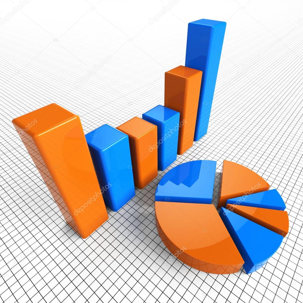 Graph Report Indicates Business Statistic And Diagram