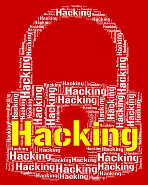 Kilit anlamına gelir hırsızlık güvenlik ve tehdit Hack