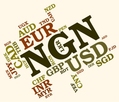 Ngn Currency Means Foreign Exchange And Banknote clipart