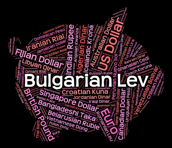 Bulgarian Lev Shows Currency Exchange And Broker — Stock Fotó