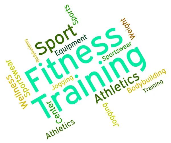 Szkolenia fitness reprezentuje aktywności fizycznej i ćwiczenia — Zdjęcie stockowe