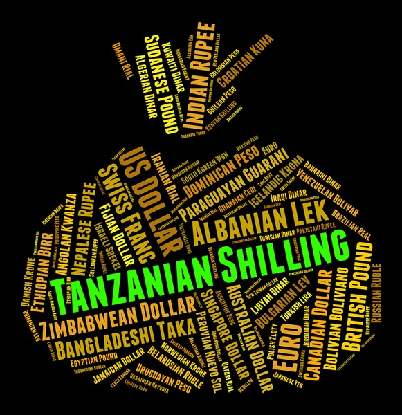 Tanzanian Shilling Indicates Foreign Currency And Currencies — Stock Photo, Image