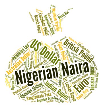 Nigerian Naira Means Forex Trading And Coin clipart