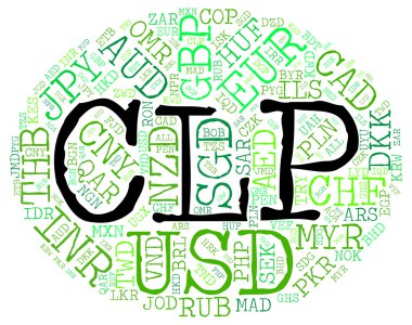 Şili peso ve Broker CLP para birimini gösterir