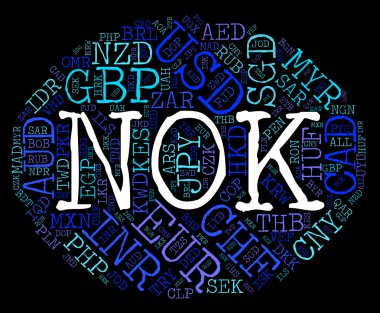 NOK Döviz Forex ticaret ve Exchange temsil eder