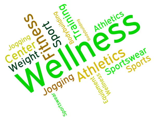 Wellness szó azt jelenti preventív gyógyászat és a gondozás — Stock Fotó