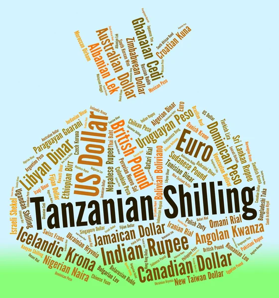 Tanzanian Shilling Means Forex Trading And Coin — Stock Photo, Image