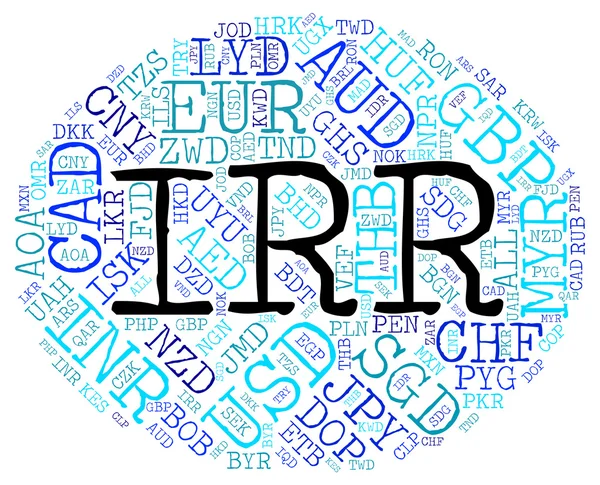 Irr 外国為替と Fx、通貨手段 — ストック写真