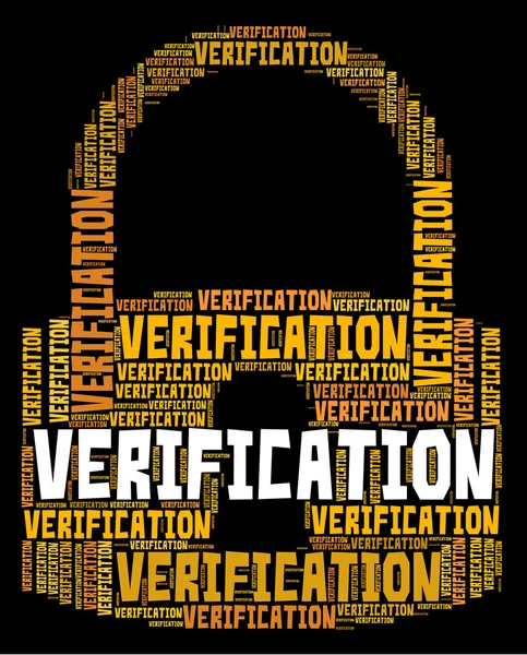 Verificación de bloqueo muestra autenticidad garantizada y certificada — Foto de Stock