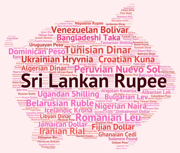 Sri Lankan rupia tarkoittaa valuuttakaupasta ja Exchange — kuvapankkivalokuva