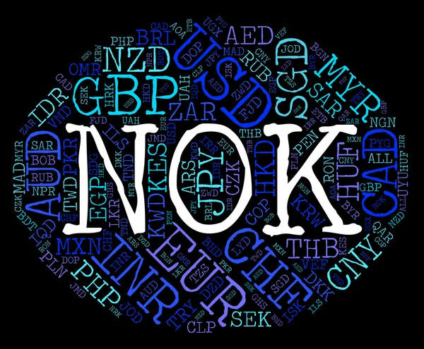 Nok Currency Represents Forex Trading And Exchange — Stock Photo, Image