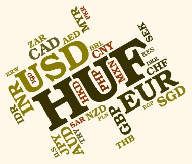 Dünya çapında ticaret ve Broker HUF para birimi gösterir