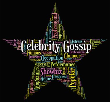 Celebrity Gossip Represents Chat Room And Fame clipart