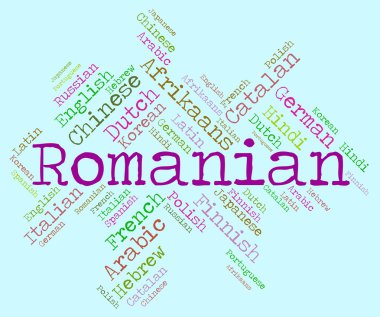 Romen dili gösterir kelime ve metin çevirmek