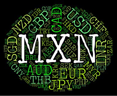 Mxn Currency Means Forex Trading And Banknote