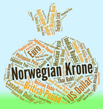 Norveç Kronu Döviz Kuru gösterir ve yabancı