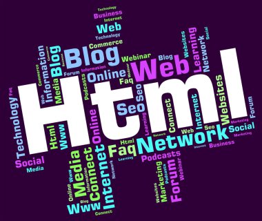 Köprü metni biçimlendirme dili ve Web HTML Word belirtir