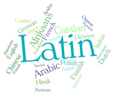 Lehçesi Word ve Uluslararası Latin dili gösterir