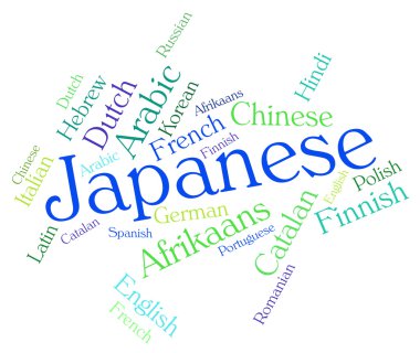 Japonca dil anlamına gelir kelime tercüme ve Cjapan