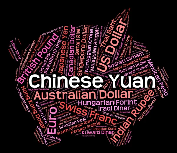 Chinese Yuan Means Forex Trading And Cny — Zdjęcie stockowe