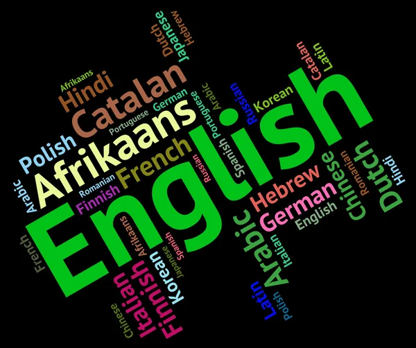 Engelse taal vertegenwoordigt leren Catalaans en Dialect — Stockfoto