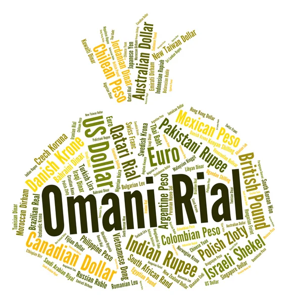 Omani Rial Indica Forex Trading e Notas — Fotografia de Stock