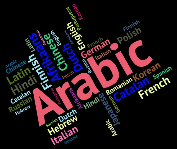 Arabic Language Means Translate Lingo And Word