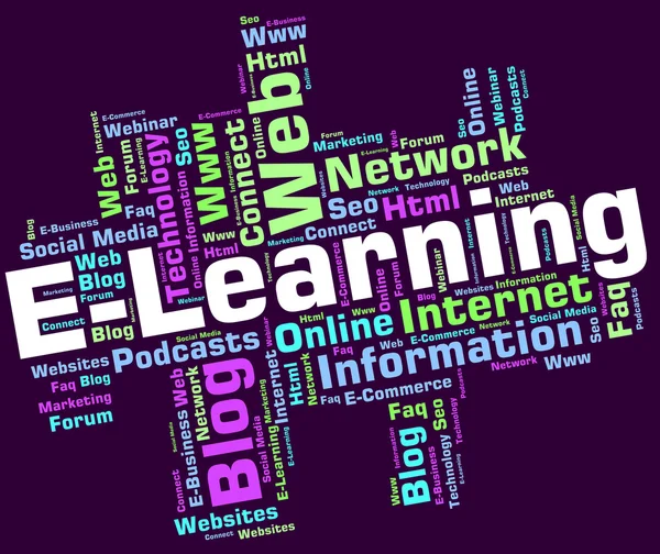 Elearning Word signifie World Wide Web et Collège — Photo