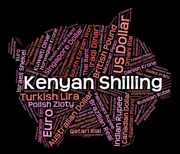 Kenyan Shilling Means Forex Trading And Exchange — Stock Photo, Image