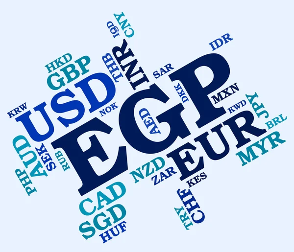 EGP měna představuje obchodování Forex a výměna — Stock fotografie