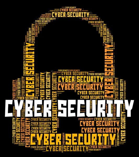 Cyber Security Represents World Wide Web And Websites — Stock Fotó