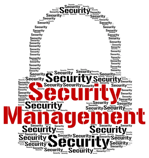 Gestão de Segurança significa Administração Executiva e Login — Fotografia de Stock