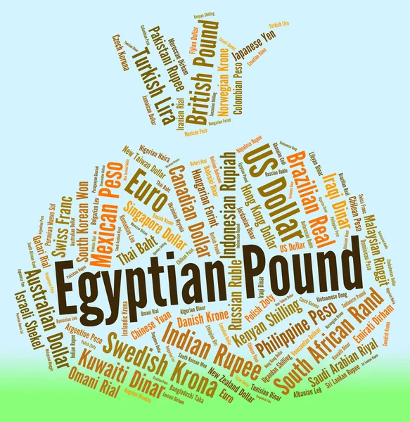 Egyptian Pound Means Forex Trading And Egp — Stock Photo, Image