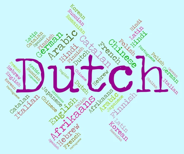 Dutch Language Means The Netherlands And Holland