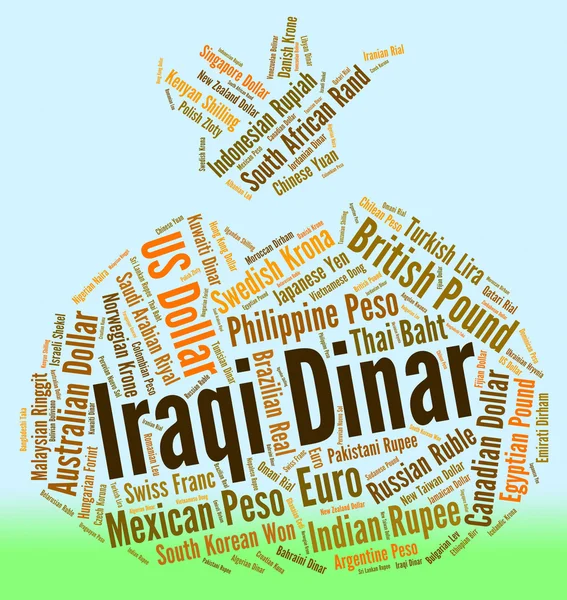 Iraakse Dinar betekent deviezen en valuta 's — Stockfoto