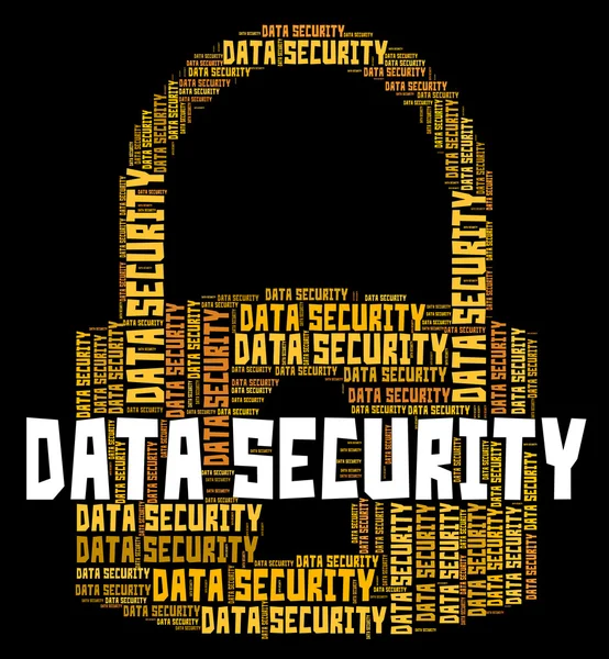Segurança de Dados Indica Fato Privado E Não Autorizado — Fotografia de Stock